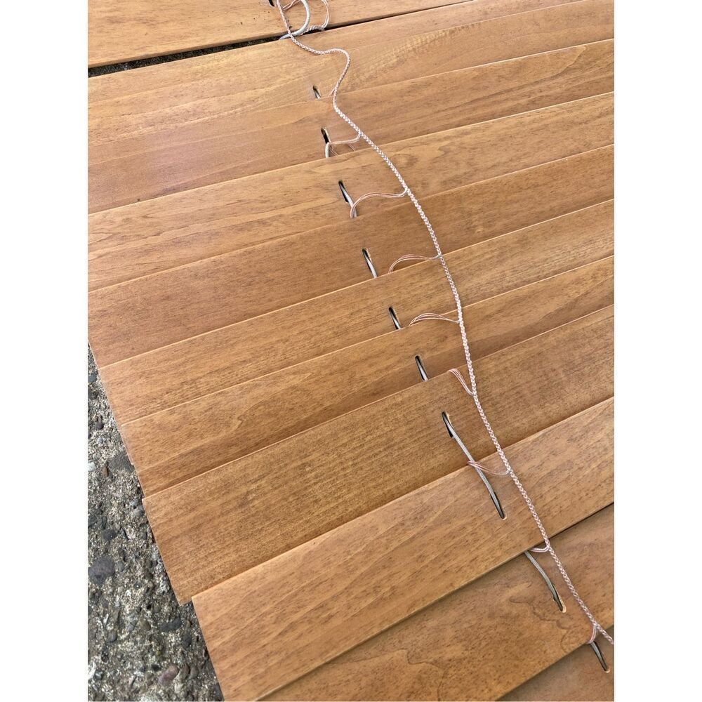Chestnut Room Darkening 2.5" Faux Wood Blind for Window 54.5W x 50.5L by Spring - Picture 2 of 4